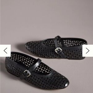 By Anthropologie Floral Cutout Flats- NEVER WORN